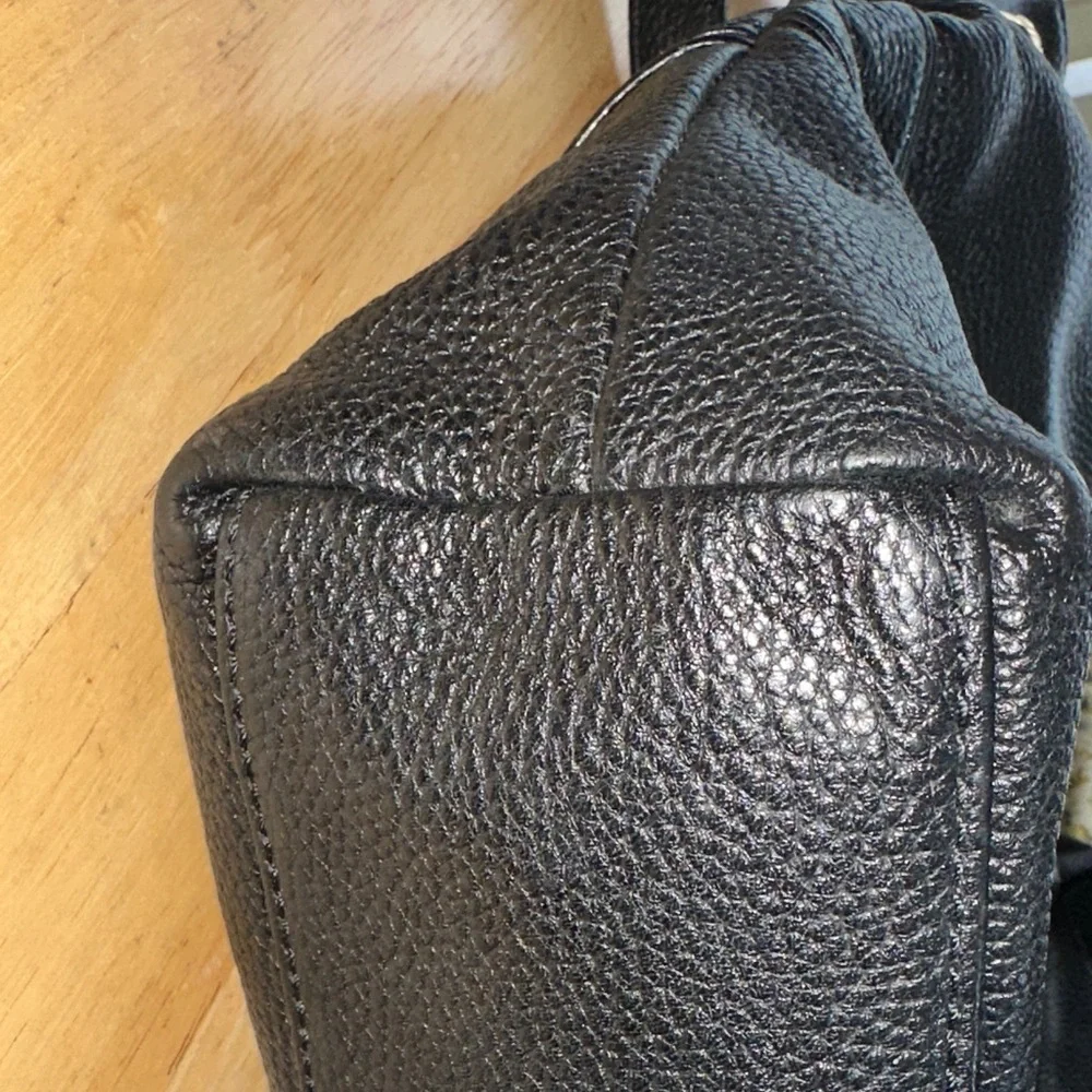 Michael Kors Black Leather Hobo Bag - Picture 9 of 11